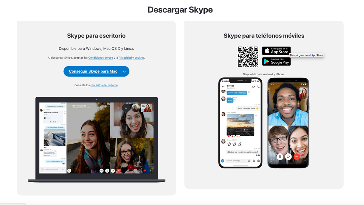 Descarga de Skype