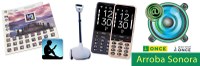 Logo Arroba Sonora, etiquetas Navilens, app Kindle, Glide y Blindshell Classic 3.