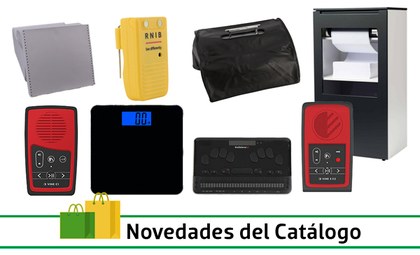 Imagenes de nuevos productos en catálogo comercial.