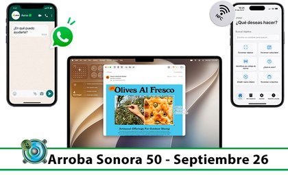 Imagen app AENA para WhatsApp, imagen de iOS 27 e imagen app TagFit.