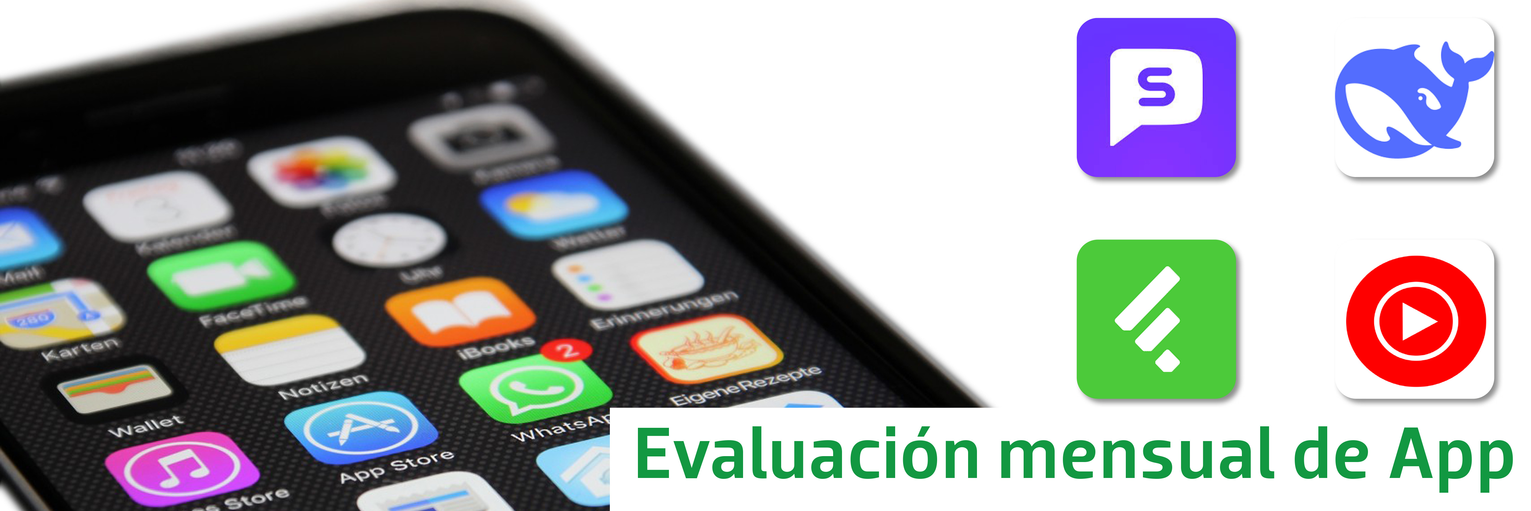 valuación de APP: SpeakPal, Feedly, DeepSeek y YouTube Music 
