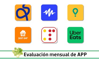 Aplicaciones: Ally, Speechify, Uber Eats, Glovo comida a domicilio, Just Eat ES Comida a domicilio, Pulse BBVA y Mediaset Infinity