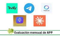 Iconos de las apps evaluadas en julio
