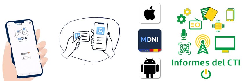 Logo de la App MiDNI, android y apple