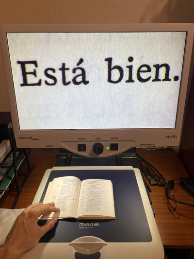 Imagen de magnificador electrónico merlin ultra hd